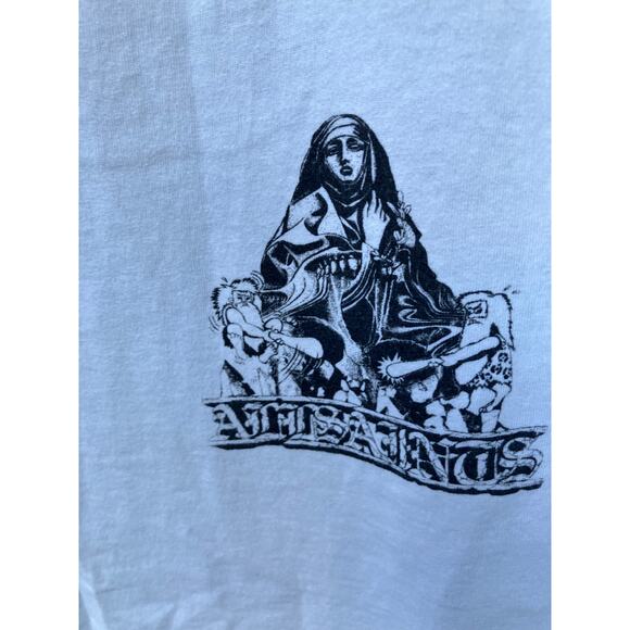 AllSaints 100% Cotton SAINT Graphic T-Shirt  Size Large - Picture 2 of 5